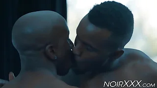Hunky black guys Pheonix Fellington and Max Konnor ass fuck